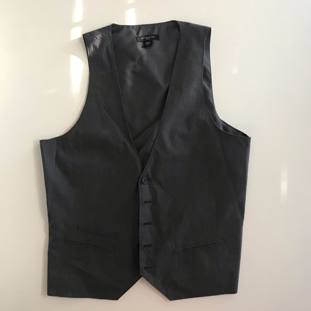 Men’s Dark Grey Suit Vest
